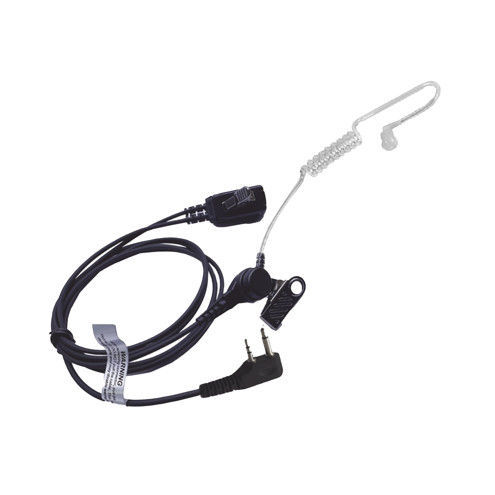 MICRÓFONO - AUDÍFONO DE TUBO ACÚSTICO TRANSPARENTE DE GRADO MÉDICO CON CONECTOR DE DOS PINES PARA ICOM