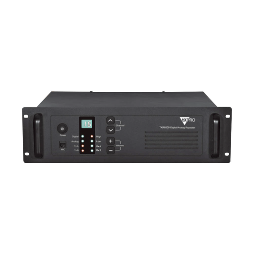 REPETIDOR UHF 400-450 MHZ, 40W, PROTOCOLO DMR PARA DOBLE LLAMADA-Radios Comerciales TXPRO-TXPRO-TXR8500U-Bsai Seguridad & Controles