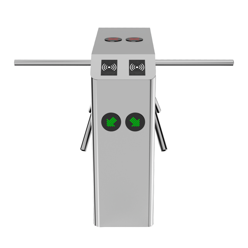 ZKTECO TS2200PRO - TORNIQUETE TRÍPODE DOBLE CARRIL BIDIRECCIONAL / SEMIAUTOMÁTICO / ACERO INOXIDABLE / INDICADORES LED / 110V / EXTERIOR PROTEGIDO / REQUIERE LECTORES Y PANEL-Torniquetes-ZKTECO-Bsai Seguridad & Controles