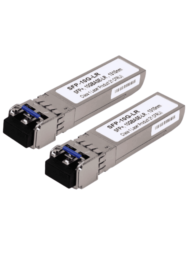 TCE - SFP+-10G-LR - PAR DE TRANSCEPTORES DE FIBRA ÓPTICA SFP MONOMODO / 1310NM / DDM / CONECTOR LC DUAL / MINI-GBIC / VELOCIDAD DE 1.25 A 10 GBPS / HASTA 20 KM DE CONEXIÓN #FO-Transceptores de Fibra-OEM-Bsai Seguridad & Controles