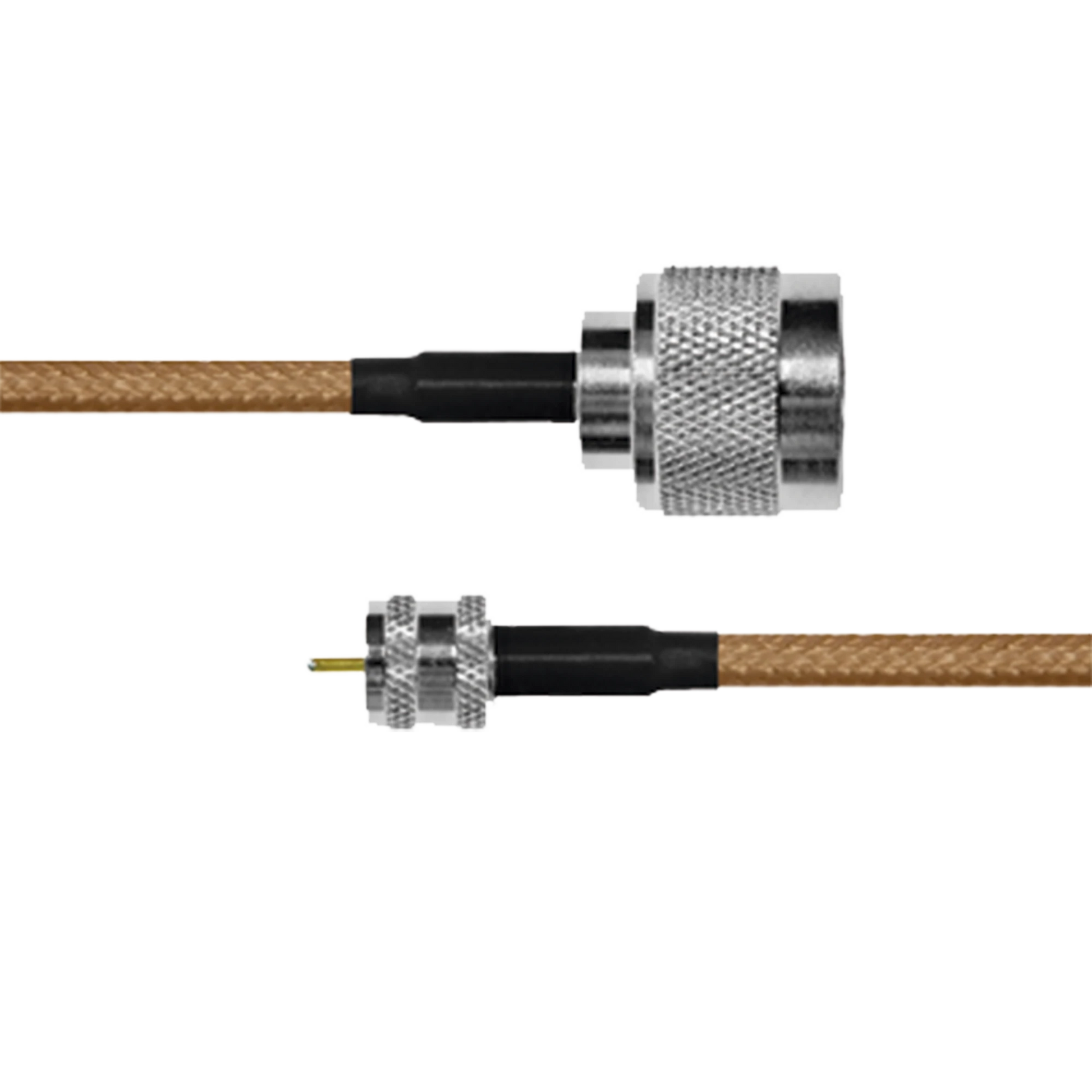 CABLE COAXIAL RG-142/U DE 110 CM, 50 OHM CON CONECTORES N MACHO A MINI UHF MACHO.-Cableado-EPCOM INDUSTRIAL-Bsai Seguridad & Controles