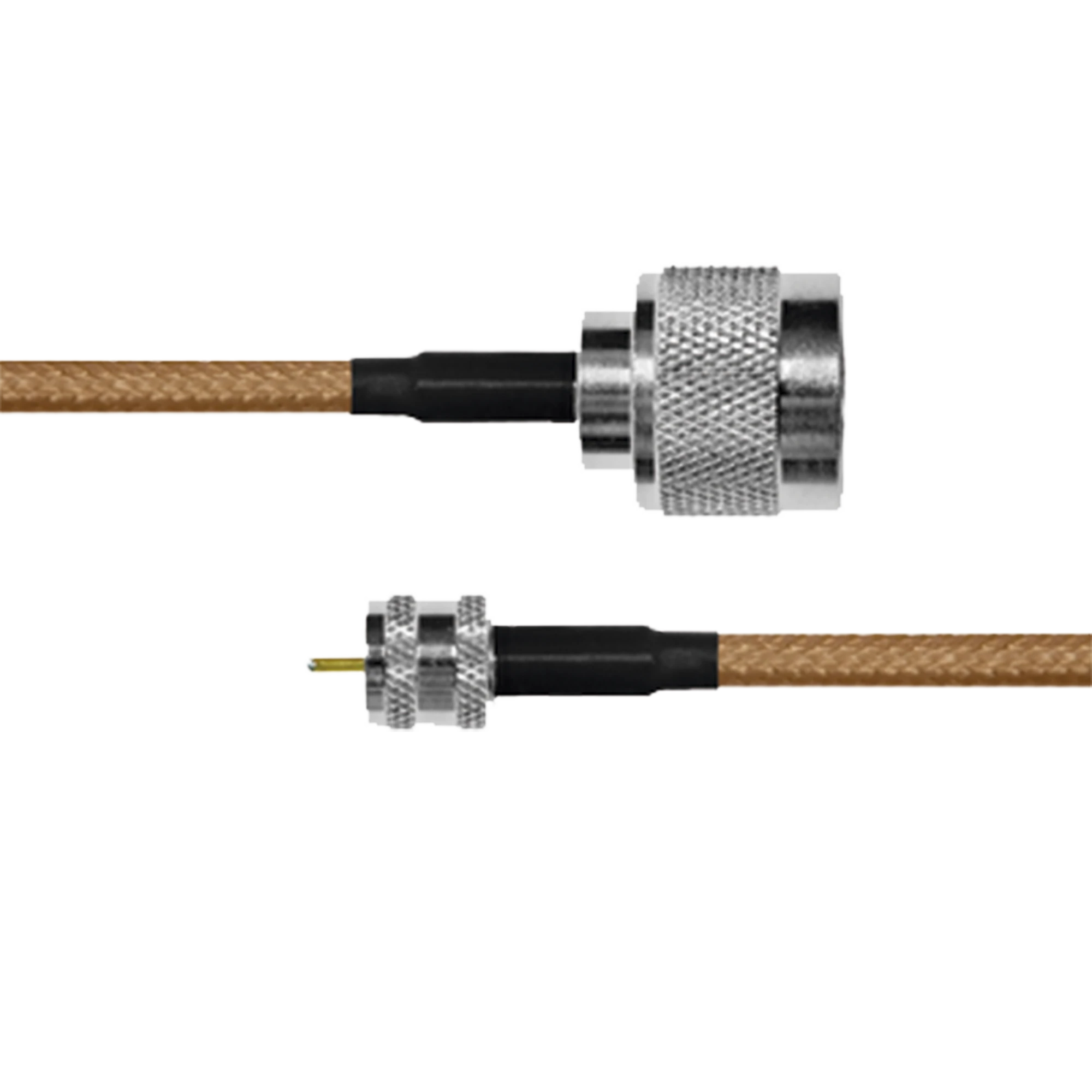 CABLE COAXIAL RG-142/U DE 110 CM, 50 OHM CON CONECTORES N MACHO A MINI UHF MACHO.-Cableado-EPCOM INDUSTRIAL-Bsai Seguridad & Controles