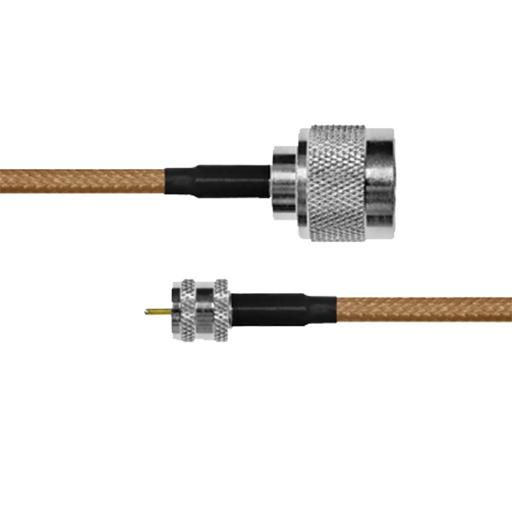 CABLE COAXIAL RG-142/U DE 110 CM, 50 OHM CON CONECTORES N MACHO A MINI UHF MACHO.-Cableado-EPCOM INDUSTRIAL-Bsai Seguridad & Controles