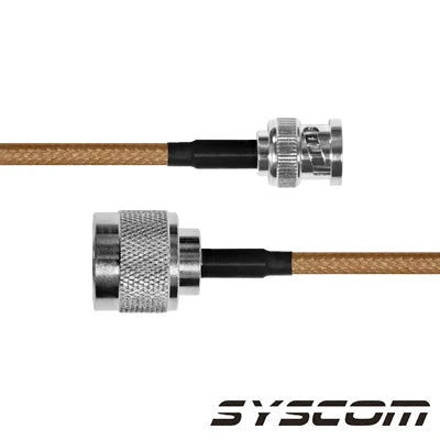 CABLE COAXIAL RG-142/U DE 110 CM, CON CONECTORES BNC MACHO A N MACHO.-Cableado-EPCOM INDUSTRIAL-SBNC-142-N-110-Bsai Seguridad & Controles