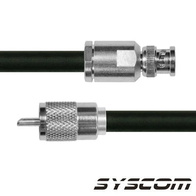 CABLE COAXIAL RG-214/U DE 110 CM, CON CONECTORES BNC MACHO A UHF MACHO (PL-259).-Cableado-EPCOM INDUSTRIAL-Bsai Seguridad & Controles