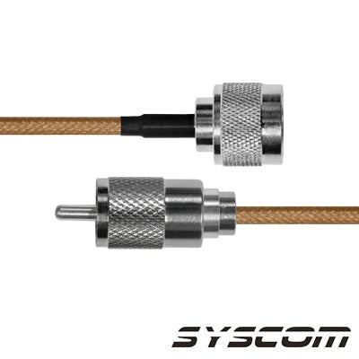 CABLE COAXIAL RG-142/U DE 110 CM, CON CONECTORES N MACHO A UHF MACHO (PL-259).-Cableado-EPCOM INDUSTRIAL-SN-142-UHF-110-Bsai Seguridad & Controles