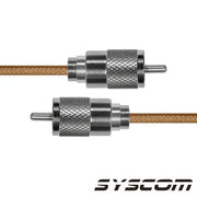 CABLE COAXIAL RG-142/U DE 110 CM, CON CONECTORES UHF MACHO A UHF MACHO (PL-259).-Cableado-EPCOM INDUSTRIAL-Bsai Seguridad & Controles