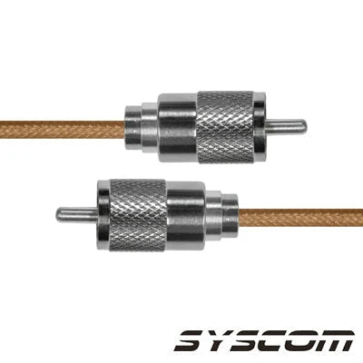 CABLE COAXIAL RG-142/U DE 110 CM, CON CONECTORES UHF MACHO A UHF MACHO (PL-259).-Cableado-EPCOM INDUSTRIAL-SUHF-142-UHF-110-Bsai Seguridad & Controles