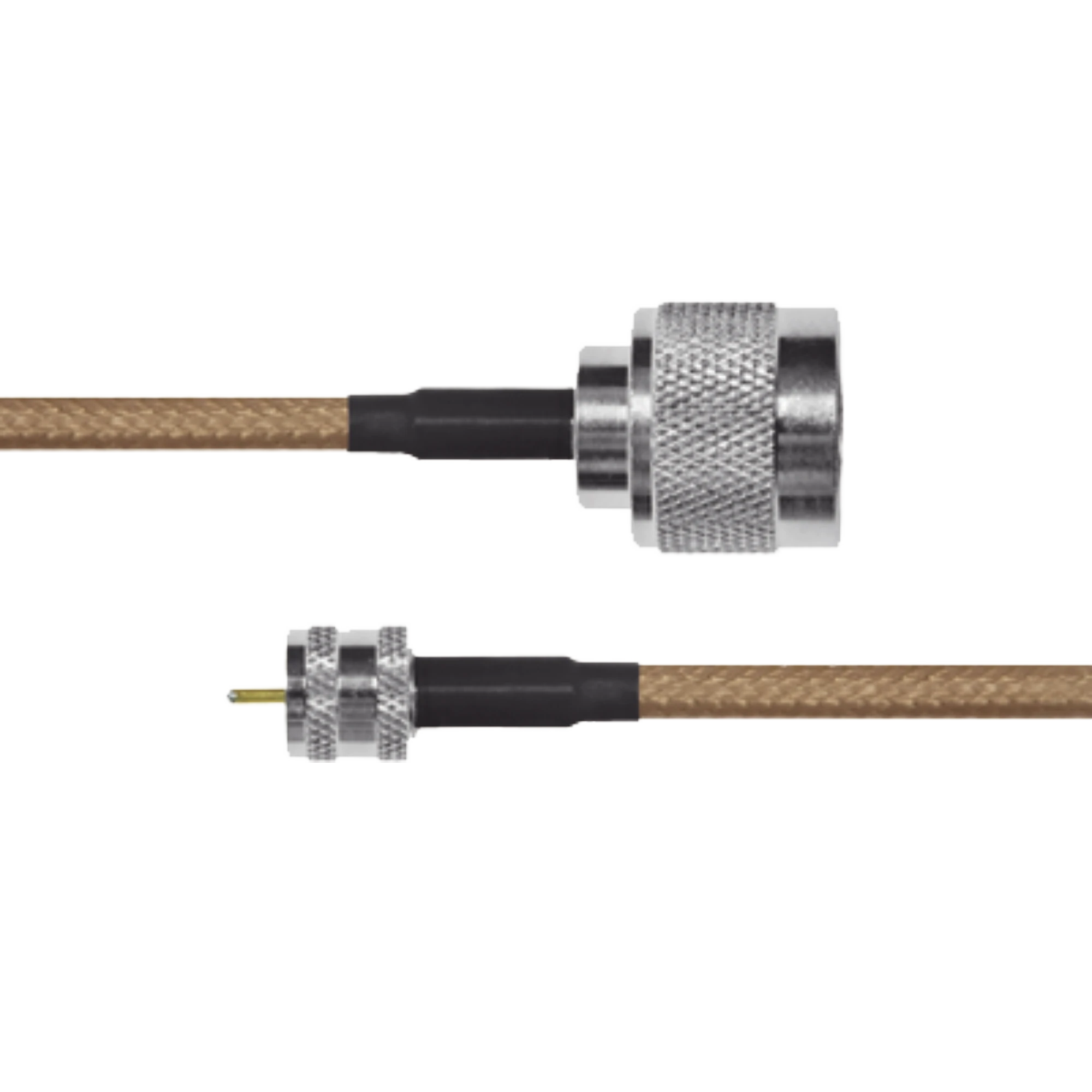 JUMPER DE CABLE COAXIAL RG-142/U DE 180 CM Y CONECTORES N MACHO A MINI-UHF MACHO.-Cableado-EPCOM INDUSTRIAL-Bsai Seguridad & Controles