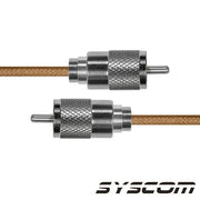 CABLE COAXIAL RG-142/U DE 60 CM, CON CONECTORES UHF MACHO A UHF MACHO (PL-259).-Cableado-EPCOM INDUSTRIAL-Bsai Seguridad & Controles