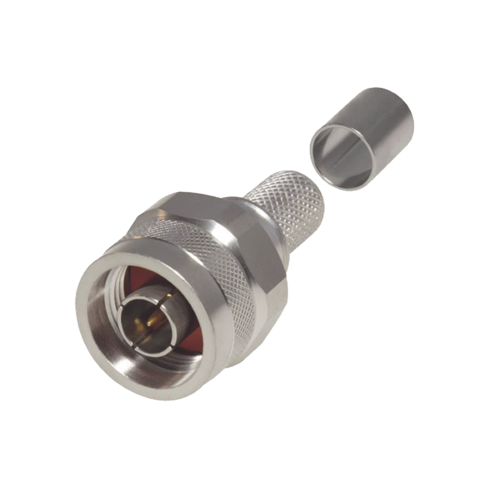 CONECTOR N MACHO DE PIN CAUTIVO, ANILLO PLEGABLE, PARA CABLES 9913, LMR-400, CNT-400, RG8/U-SYS, RFLASH-1113, 8214, 7810A.-Conectores-RF INDUSTRIES,LTD-Bsai Seguridad & Controles