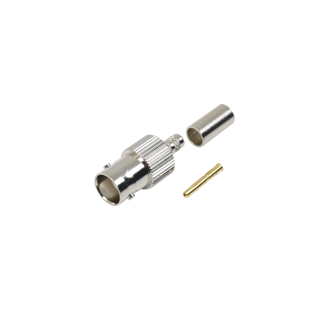 CONECTOR BNC HEMBRA DE ANILLO PLEGABLE PARA CABLE RG-58/U, RG-142/U.-Conectores-RF INDUSTRIES,LTD-Bsai Seguridad & Controles