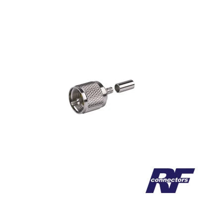CONECTOR UHF MACHO (PL-259) DE ANILLO PLEGABLE PARA ENSAMBLAR EN CABLES RG-58/U, RG-142/U.-Conectores-RF INDUSTRIES,LTD-Bsai Seguridad & Controles