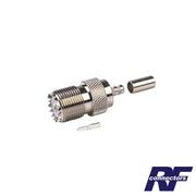 CONECTOR UHF HEMBRA (SO-239) DE ANILLO PLEGABLE PARA CABLE RG-58/U, RG-142/U.-Conectores-RF INDUSTRIES,LTD-Bsai Seguridad & Controles