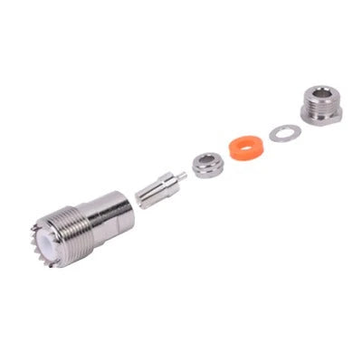 CONECTOR UHF HEMBRA (SO-239) DE ROSCA PARA CABLE RG-58/U, RG-142/U.-Conectores-RF INDUSTRIES,LTD-Bsai Seguridad & Controles