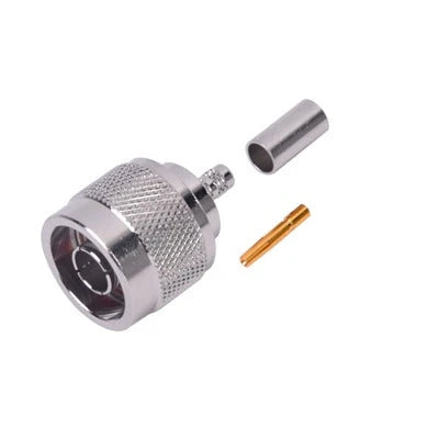 CONECTOR N MACHO INVERSO DE ANILLO PLEGABLE PARA CABLES RG-58/U, RG-142/U.-Conectores-RF INDUSTRIES,LTD-Bsai Seguridad & Controles