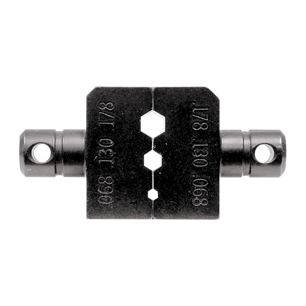DADO PARA PLEGAR CONECTORES DE ANILLO CON MORDAZA HEX. DE 0.068, 0.130 Y 0.178 EN LMR-100A, RG-174/U Y RG-316/U.-Equipo de Laboratorio-RF INDUSTRIES,LTD-Bsai Seguridad & Controles