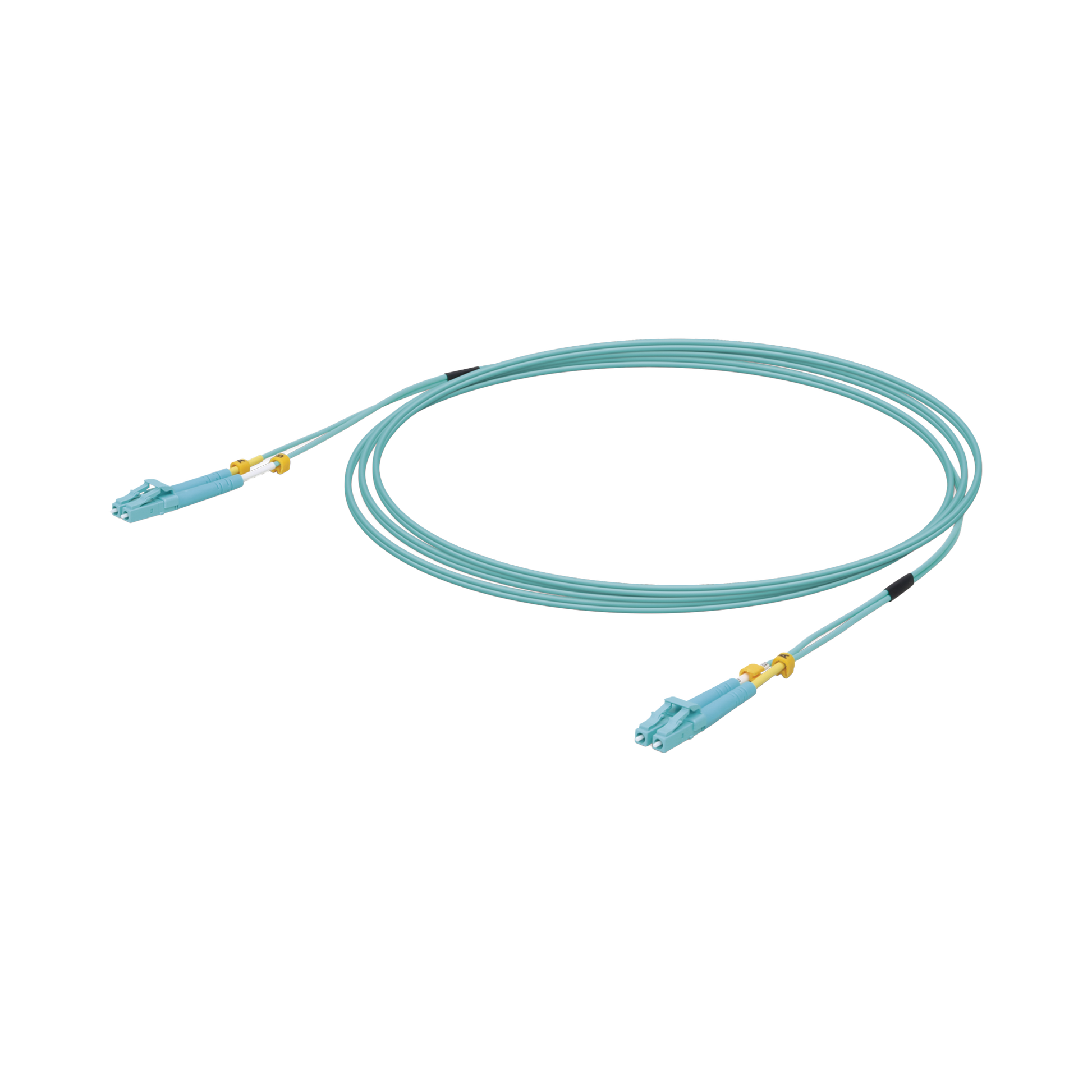 JUMPER DE FIBRA ÓPTICA MULTIMODO LC-LC DUPLEX 10 G, 50/125 OM3, COLOR AQUA, 3 METROS-Fibra Óptica-UBIQUITI-Bsai Seguridad & Controles
