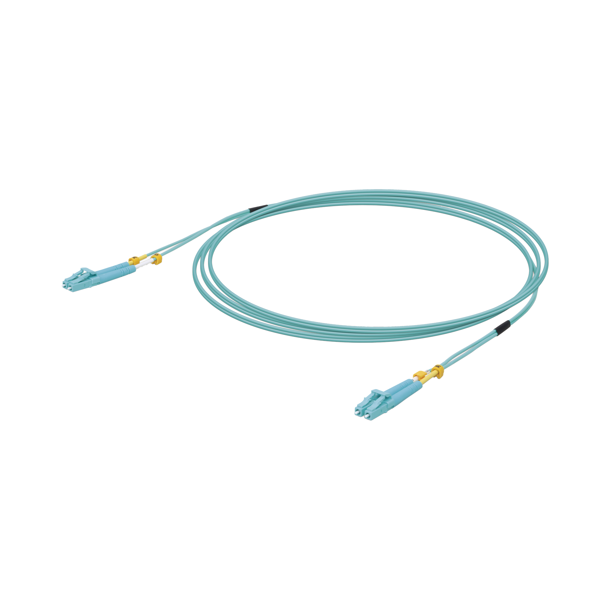JUMPER DE FIBRA ÓPTICA MULTIMODO LC-LC DUPLEX 10 G, 50/125 OM3, COLOR AQUA, 3 METROS-Fibra Óptica-UBIQUITI-Bsai Seguridad & Controles