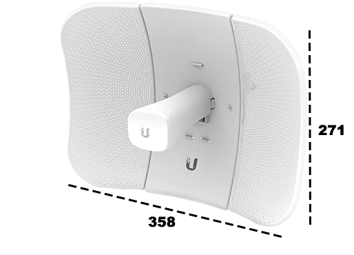 UBIQUITI LITEBEAM AC LBE5ACGEN2 - RADIO CON ANTENA INTEGRADA AIRMAX AC GEN2 5.8GHZ / EXTERIOR / ANTENA 23 DBI / 25 DBM / RENDIMIENTO HASTA 450 MBPS /-Banda 5.8 GHz-UBIQUITI-Bsai Seguridad & Controles