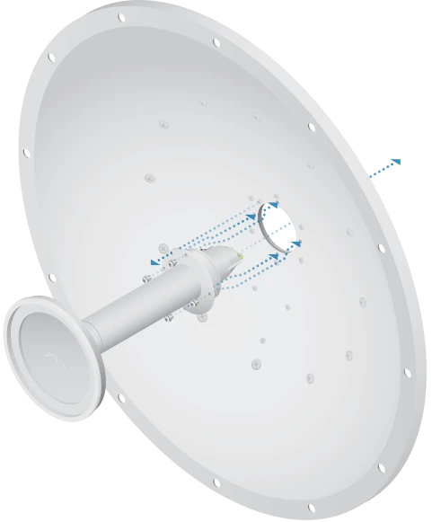UBIQUITI ROCKETDISH RD5G30- ANTENA DIRECCIONAL PARA PUNTO DE ACCESO/ 5 GHZ/ GANANCIA 30DBI/ MIMO/-Direccionales-UBIQUITI-Bsai Seguridad & Controles