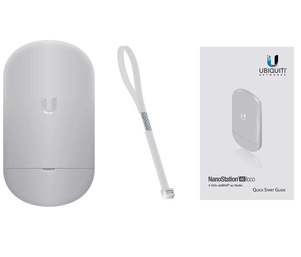 UBIQUITI NANOSTATION AC LOCO5AC- RADIO CON ANTENA INTEGRADA AIRMAX AC 5.8GHZ / EXTERIOR / MIMO / ANTENA PANEL 13DBI / 25DBM / NO INCLUYE ADAPTADOR POE-Banda 5.8 GHz-UBIQUITI-Bsai Seguridad & Controles