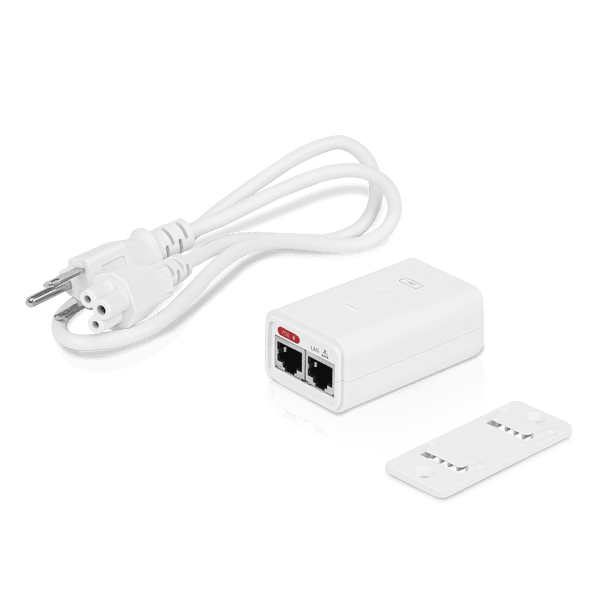 UBIQUITI POE-24-7W-G-WH - INYECTOR POE GIGABIT/ 24V DC/ 0.3A/ PROTECCIÓN CONTRA DESCARGAS/ CAPACIDAD PARA RESET REMOTO-Inyectores PoE-UBIQUITI-Bsai Seguridad & Controles