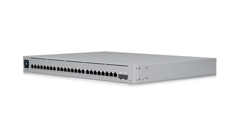 UBIQUITI USW-ENTERPRISE-24-POE - UNIFI SWITCH EMPRESARIAL CAPA 3 DE 24 PUERTOS POE 802.3AF/AT (12 PUERTOS 2.5G Y 12 PUERTOS 1G) + 2 PUERTOS 1/10G SFP+, 400W, PANTALLA INFORMATIVA.-Switches POE-UBIQUITI-Bsai Seguridad & Controles