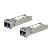 UFIBER MÓDULO SFP+ 10G, TRANSCEPTOR MINIGIBIC MONOMODO 10 GBPS, DISTANCIA 10 KM, CONECTORES LC, PAQUETE DE 2 PIEZAS-Networking-UBIQUITI-Bsai Seguridad & Controles
