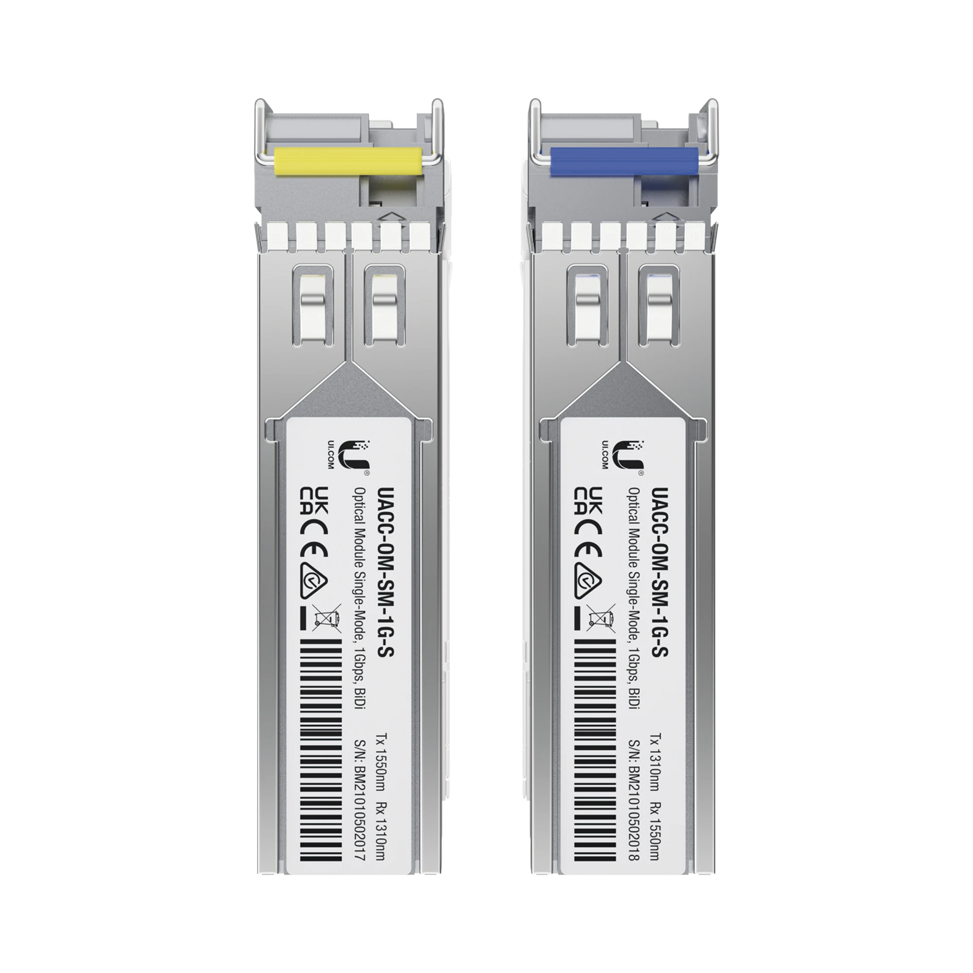 UFIBER MÓDULO SFP, TRANSCEPTOR MINIGIBIC MONOMODO 1.25 GBPS, DISTANCIA 3KM, UN CONECTOR LC, INCLUYE 2 TRANCEPTORES-Networking-UBIQUITI-Bsai Seguridad & Controles