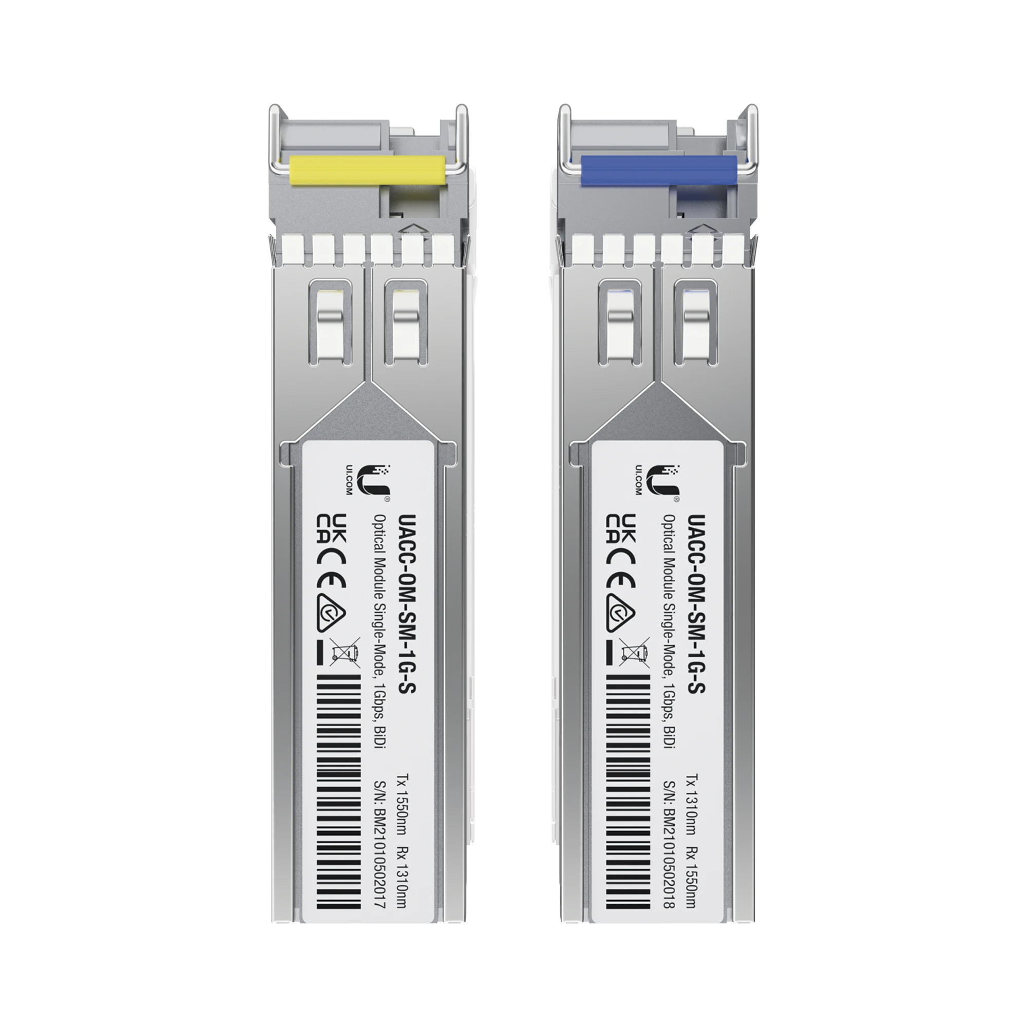 UFIBER MÓDULO SFP, TRANSCEPTOR MINIGIBIC MONOMODO 1.25 GBPS, DISTANCIA 3KM, UN CONECTOR LC, INCLUYE 2 TRANCEPTORES-Networking-UBIQUITI-Bsai Seguridad & Controles