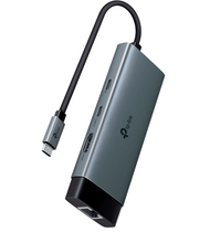 TP-LINK UH6120C - USB-C , 2 PUERTOS USB-A , 1 PUERTO HDMI PARA TRANSMISION EN 4K@60HZ , 1 PUERTO RJ45 ETHERNET PARA COMPUTADURAS QUE NO TIENE PUERTO ETHERNET.-Adaptadores de red Inalámbricos-TP-LINK-Bsai Seguridad & Controles