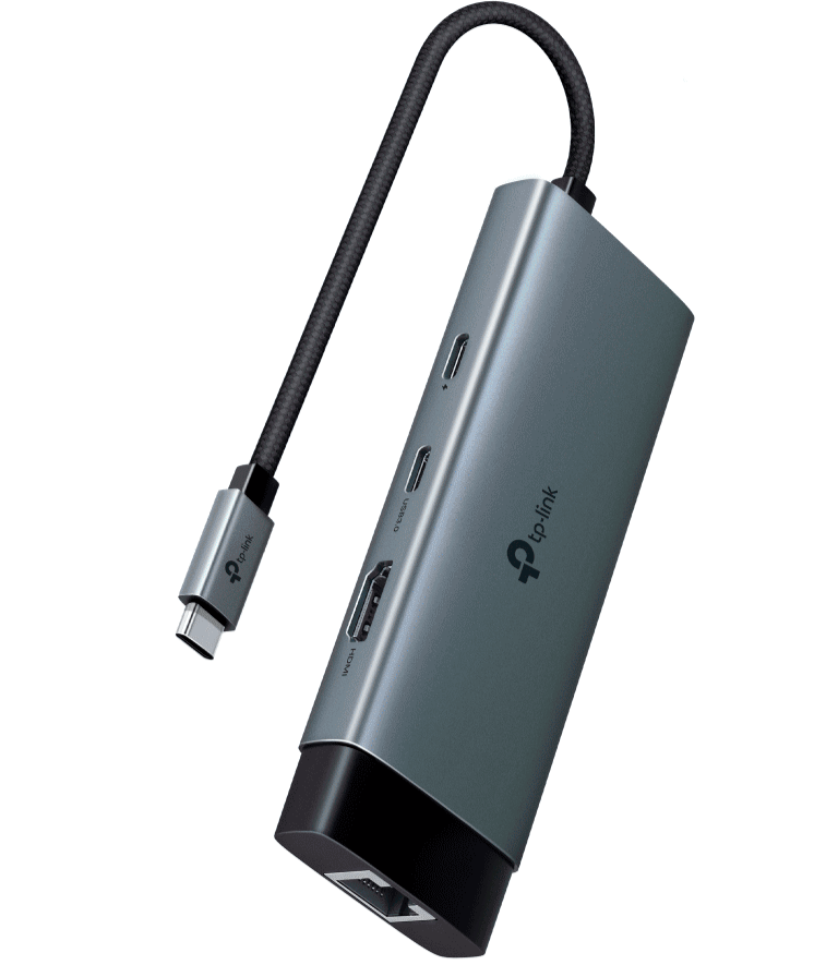 TP-LINK UH6120C - USB-C , 2 PUERTOS USB-A , 1 PUERTO HDMI PARA TRANSMISION EN 4K@60HZ , 1 PUERTO RJ45 ETHERNET PARA COMPUTADURAS QUE NO TIENE PUERTO ETHERNET.-Adaptadores de red Inalámbricos-TP-LINK-Bsai Seguridad & Controles