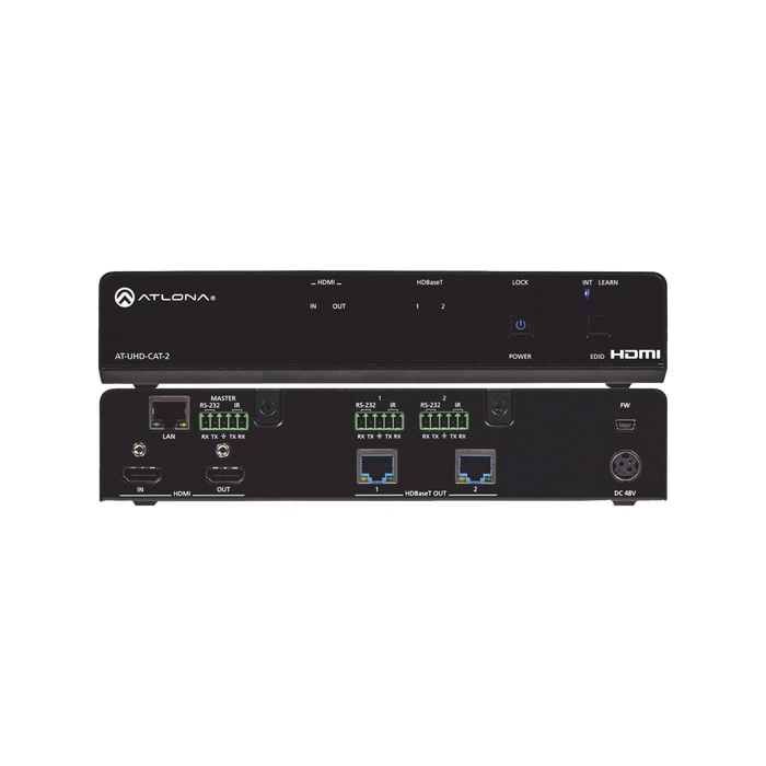 4K/UHD HDBASET HDMI 1 X 2 DISTRIBUTION AMPLIFIER-VoIP y Telefonía IP-ATLONA-AT-UHD-CAT-2-Bsai Seguridad & Controles