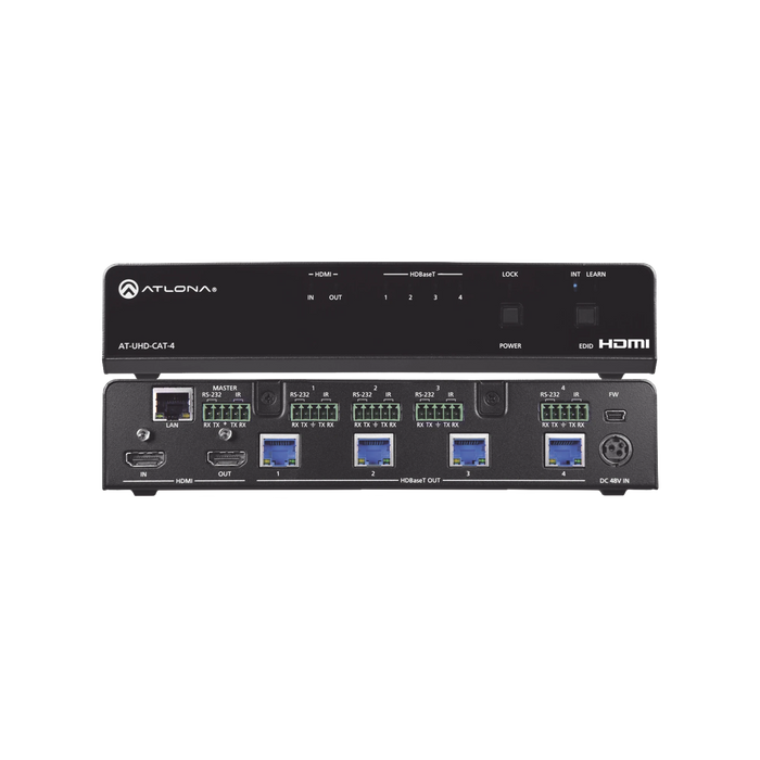 4K/UHD HDBASET HDMI 1 X 4 DISTRIBUTION AMPLIFIER-VoIP y Telefonía IP-ATLONA-AT-UHD-CAT-4-Bsai Seguridad & Controles