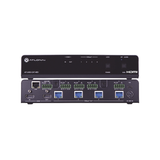 4K/UHD HDBASET HDMI 1 X 4 EXTENDED DISTANCE DISTRIBUTION AMPLIFIER-VoIP y Telefonía IP-ATLONA-AT-UHD-CAT-4ED-Bsai Seguridad & Controles