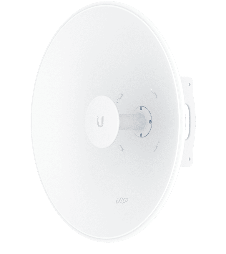 UBIQUITI UISP-DISH - ANTENA DE PLATO DE 30 DBI, RANGO DE FRECUENCIA EXTENDIDO DE 5.15 A 6.87 GHZ#UBILOCO-Direccionales-UBIQUITI-Bsai Seguridad & Controles