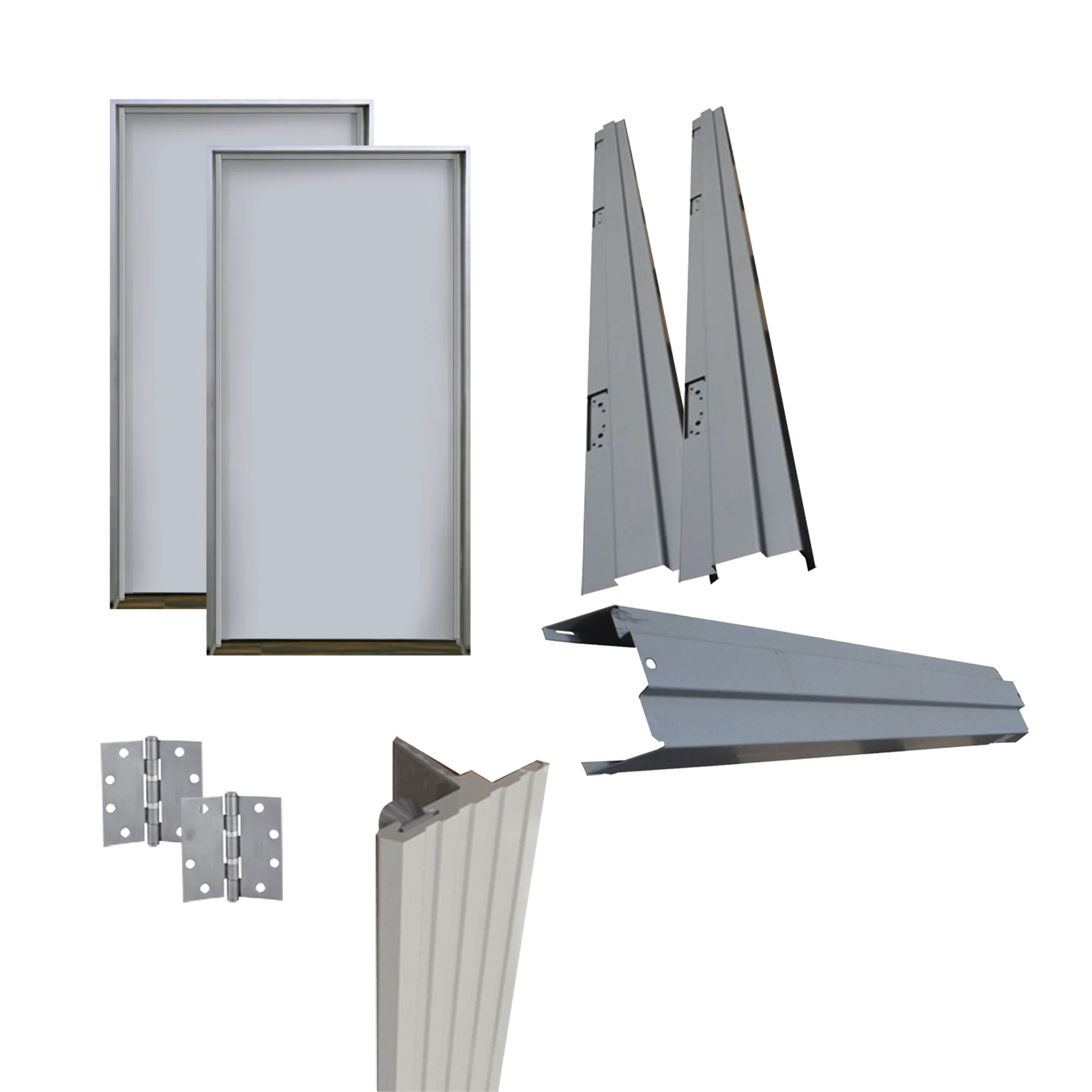 KIT PUERTA DOBLE METÁLICA GALVANIZADA 8 FT X 8 FT / RESISTENTE AL FUEGO POR 180 MIN / UL-Control de Acceso-ASSA ABLOY-Bsai Seguridad & Controles