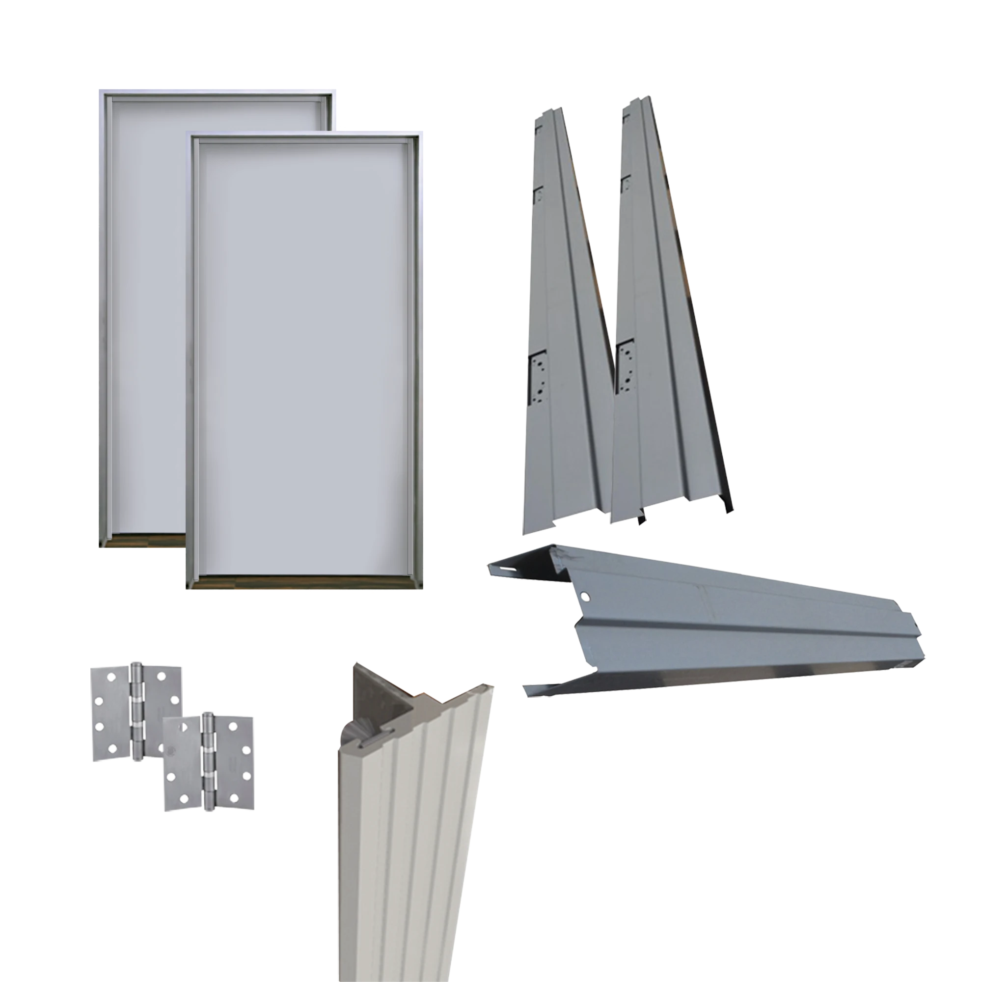 KIT PUERTA DOBLE METÁLICA GALVANIZADA 8 FT X 8 FT / RESISTENTE AL FUEGO POR 180 MIN / UL-Control de Acceso-ASSA ABLOY-Bsai Seguridad & Controles