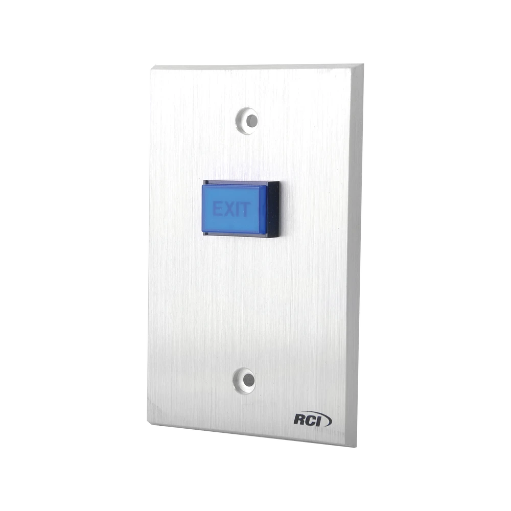 BOTÓN DE SALIDA/ PLACA ALUMINIO REFORZADO / NO & NC / UL-Acceso-RCI - DORMAKABA-Bsai Seguridad & Controles