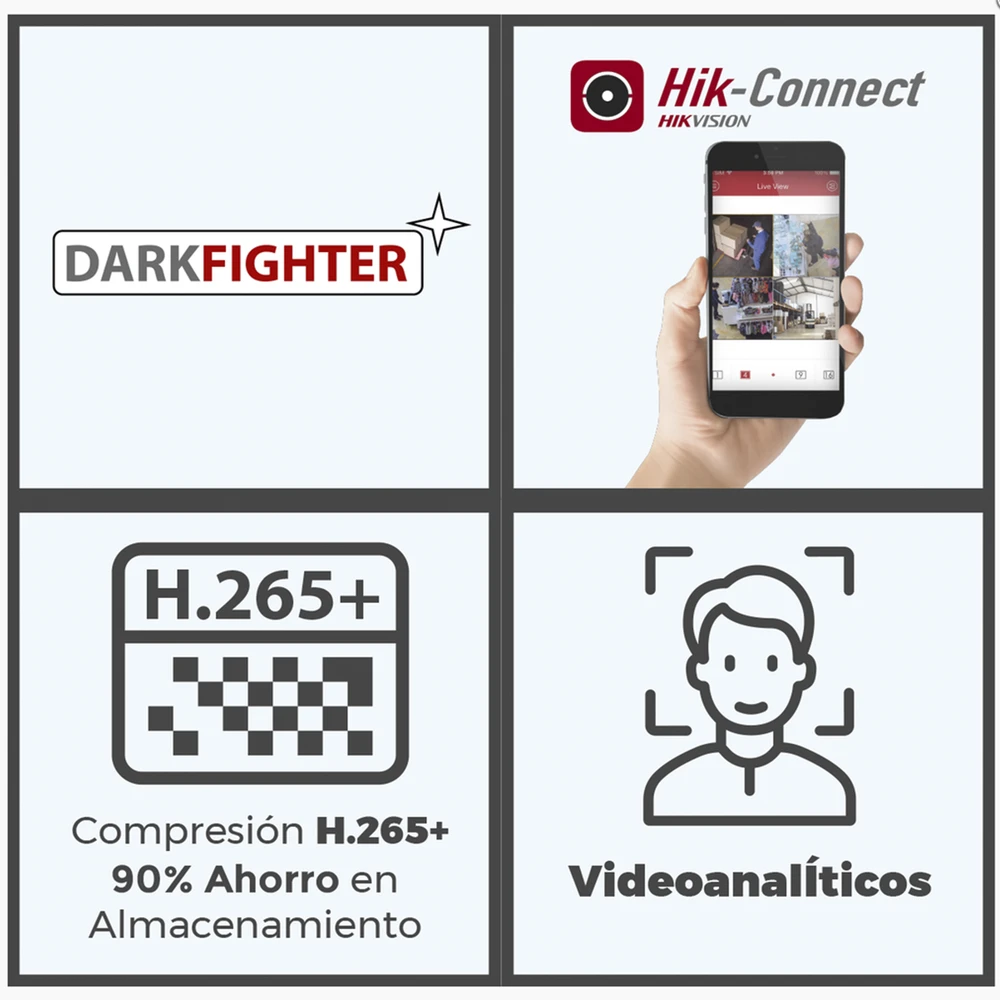 BALA IP 2 MEGAPIXEL / LENTE 2.8 MM / 40 MTS IR EXIR / IP67 / WDR 120 DB / POE / MICRÓFONO INTEGRADO / VIDEOANALITICOS (FILTRO DE FALSAS ALARMAS) / ULTRA BAJA ILUMINACIÓN-Cámaras IP-HIKVISION-Bsai Seguridad & Controles