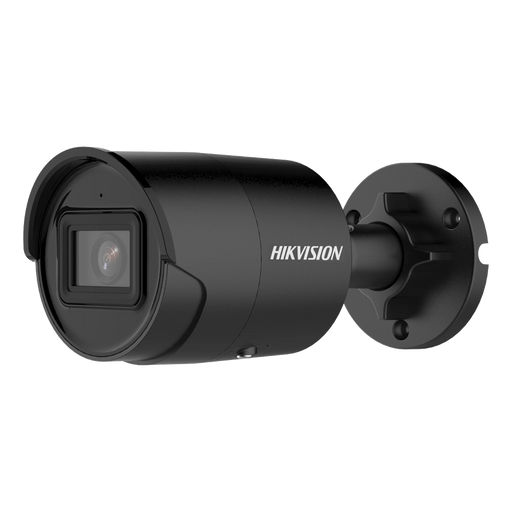 BALA IP 4 MEGAPIXEL / COLOR NEGRO / LENTE 2.8 MM / 40 MTS IR EXIR / EXTERIOR IP67 / WDR 120 DB / POE / MICRÓFONO INTEGRADO / VIDEOANALITICOS (FILTRO DE FALSAS ALARMAS) / ULTRA BAJA ILUMINACIÓN-Cámaras IP-HIKVISION-DS-2CD2043G2-I(U)(BLACK)-Bsai Seguridad & Controles