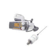 KIT DE RADIO UM385 | MAS ANTENA MARINA DE FIBRA DE VIDRIO TX-1600-SYS