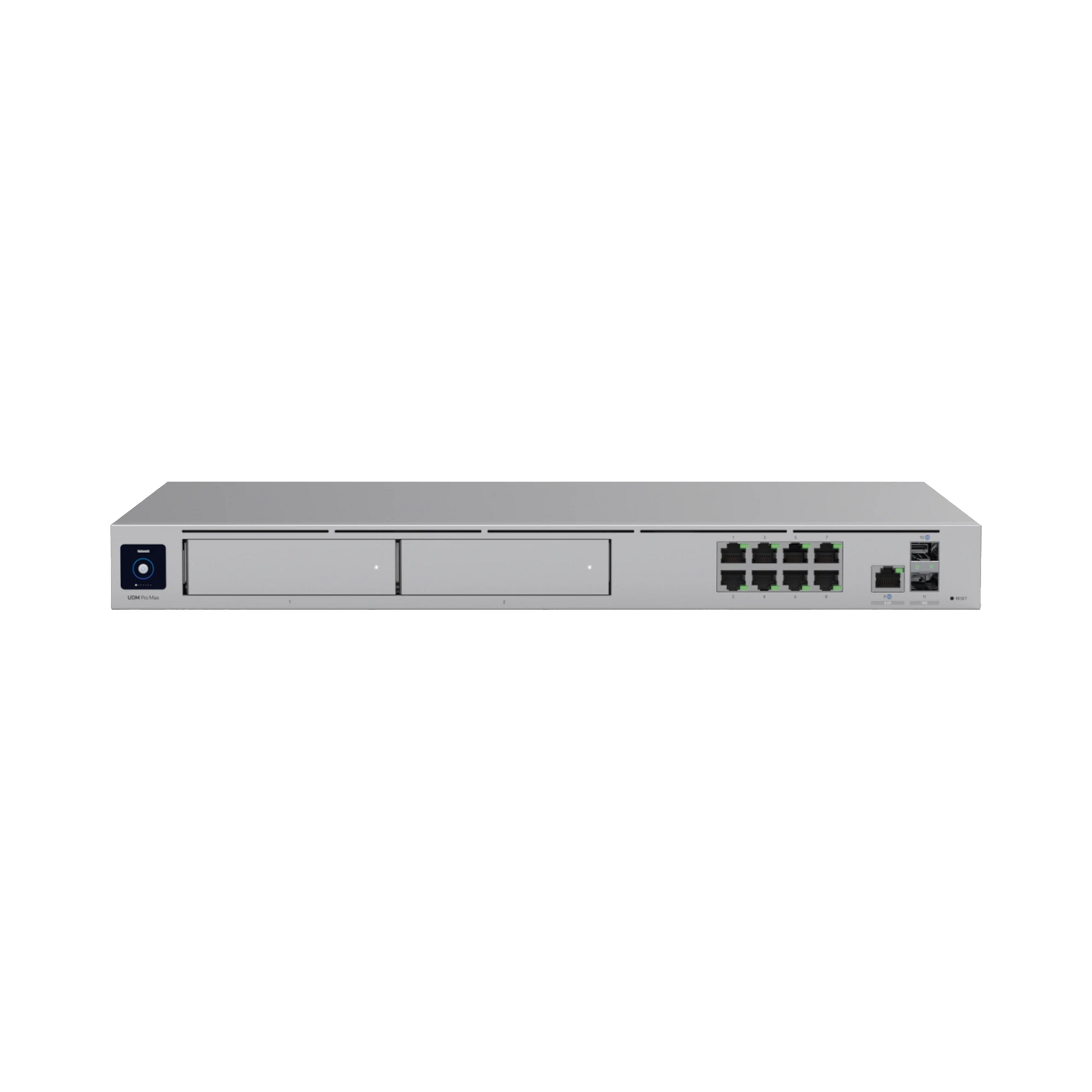 UNIFI CLOUD GATEWAY: DREAM MACHINE PRO MAX. ADMINISTRA HASTA 150 DISPOSITIVOS UNIFI Y 2000 CLIENTES/TODAS LAS APLICACIONES UNIFI/5 GBPS DE RUTEO CON IDS/IPS, 2 BAHÍAS 3.5", 128 GB SSD INTERNOS, FAIL OVER, BALANCEO DE CARGAS, VPN/SD-WAN-Networking-UBIQUITI-UDM-PRO-MAX-Bsai Seguridad & Controles