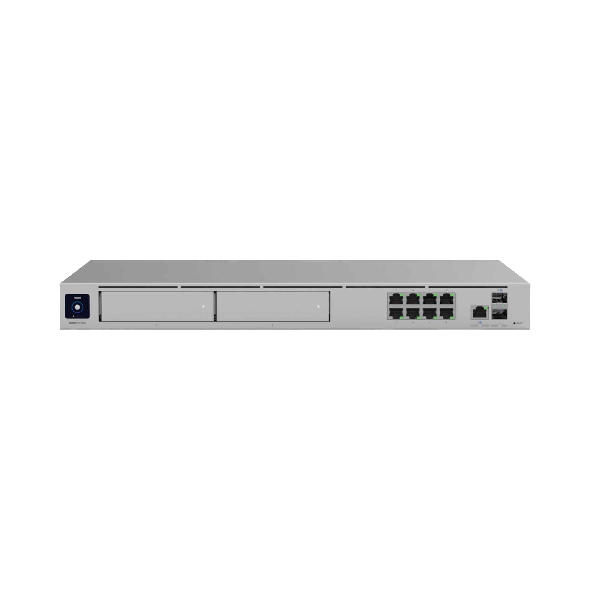 UNIFI CLOUD GATEWAY: DREAM MACHINE PRO MAX. ADMINISTRA HASTA 150 DISPOSITIVOS UNIFI Y 2000 CLIENTES/TODAS LAS APLICACIONES UNIFI/5 GBPS DE RUTEO CON IDS/IPS, 2 BAHÍAS 3.5", 128 GB SSD INTERNOS, FAIL OVER, BALANCEO DE CARGAS, VPN/SD-WAN-Networking-UBIQUITI-Bsai Seguridad & Controles