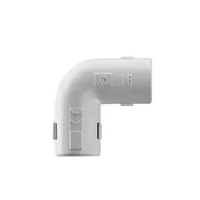 UNIÓN EN "L" (CODO) PARA TUBERÍA RÍGIDA, RECOMENDADO PARA CABLE ELÉCTRICO, PVC AUTO-EXTINGUIBLE, DE 20 MM-Canalización-GEWISS-Bsai Seguridad & Controles
