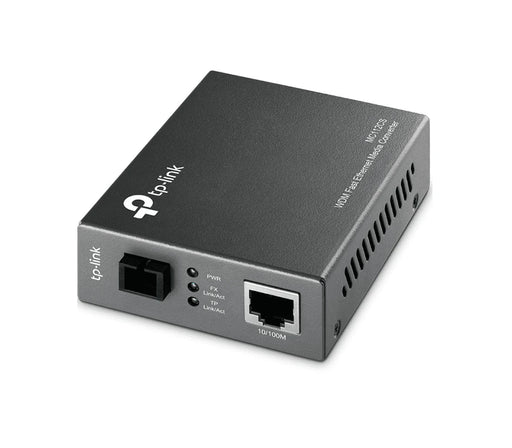TP-LINK MC112CS - CONVERTIDOR FIRBA ÓPTICA WDM MONOMODO , 1 PUERTO RJ45 10/100 MBPS , 1 PUERTO SC/UPC 100 MBPS , HASTA 20 KM , PARA SU FUNCIONAMIENTO REQUIERE EL MODELO MC111CS , PLUG AND PLAY-Convertidor de Medios-TP-LINK-Bsai Seguridad & Controles