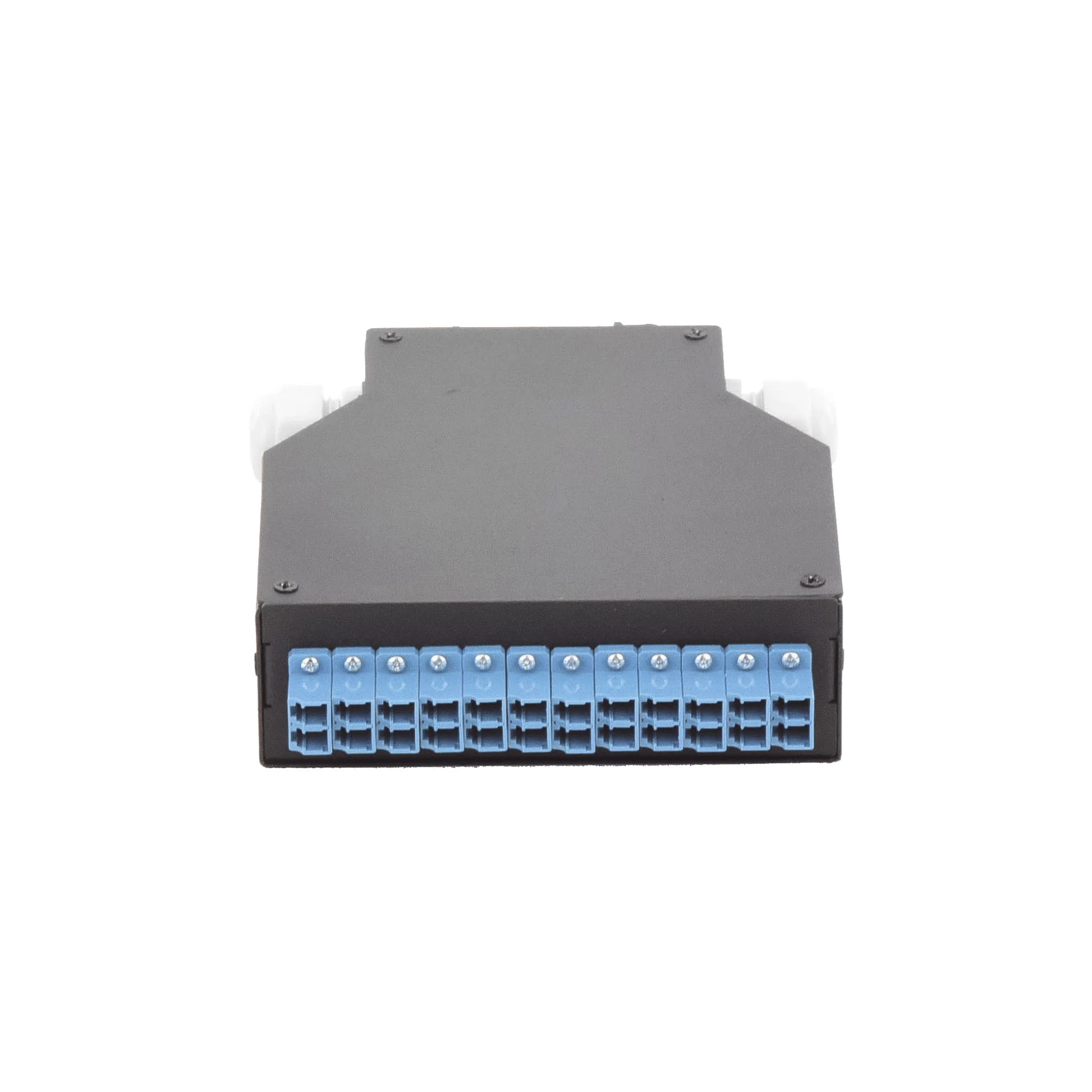 DISTRIBUIDOR DE FIBRA ÓPTICA PARA RIEL DIN, 12 ACOPLADORES LC/UPC DUPLEX MONOMODO CON CHAROLA DE EMPALME-Redes FTTH/PON-LINKEDPRO BY EPCOM-Bsai Seguridad & Controles