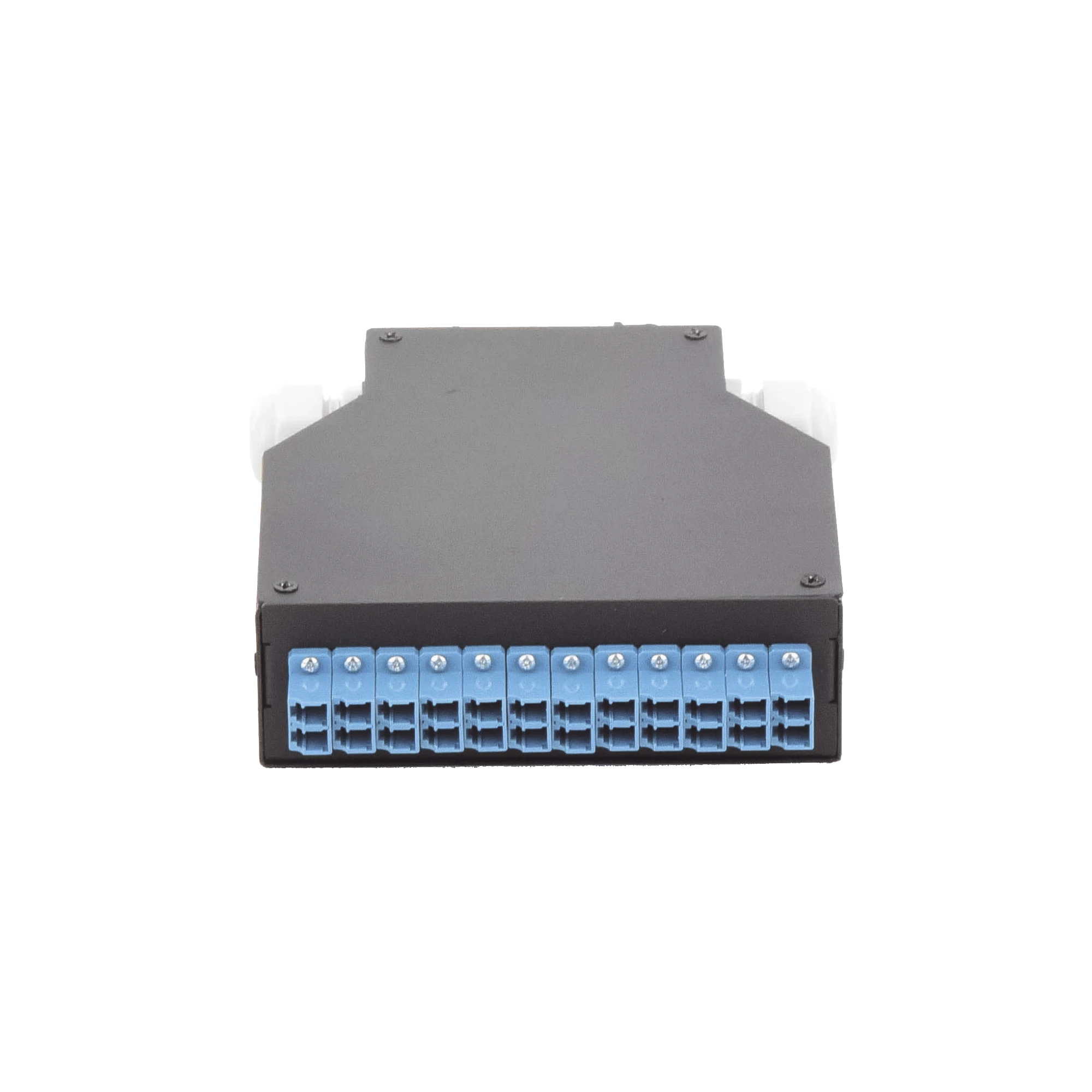 DISTRIBUIDOR DE FIBRA ÓPTICA PARA RIEL DIN, 12 ACOPLADORES LC/UPC DUPLEX MONOMODO CON CHAROLA DE EMPALME-Redes FTTH/PON-LINKEDPRO BY EPCOM-Bsai Seguridad & Controles