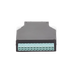 DISTRIBUIDOR DE FIBRA ÓPTICA PARA RIEL DIN, 12 ACOPLADORES LC/UPC DUPLEX MULTIMODO CON CHAROLA DE EMPALME-Redes FTTH/PON-LINKEDPRO BY EPCOM-Bsai Seguridad & Controles